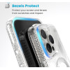 Speck Presidio Perfect-Clear Grip MagSafe - Case for iPhone 16 Pro Max (Clear / Chrome Finish / Serene Silver) - (150842-3223)