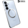 Speck Presidio Perfect-Clear Magnet - Case for Samsung Galaxy S25+ / S24+ MagSafe (Clear / Chrome Finish / Serene Silver) - (150885-3199)