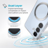 Speck Presidio Perfect-Clear Magnet - Case for Samsung Galaxy S25+ / S24+ MagSafe (Clear / Chrome Finish / Serene Silver) - (150885-3199)