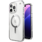 Speck Presidio Perfect-Clear MagSafe - Case for iPhone 16 Pro Max (Clear / Chrome Finish / Serene Silver) - (150773-3240)