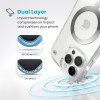 Speck Presidio Perfect-Clear MagSafe - Case for iPhone 16 Pro Max (Clear / Chrome Finish / Serene Silver) - (150773-3240)