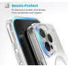 Speck Presidio Perfect-Clear MagSafe - Case for iPhone 16 Pro Max (Clear / Chrome Finish / Serene Silver) - (150773-3240)