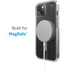 Speck Presidio Perfect-Clear with Glitter + MagSafe - Case for iPhone 15 Plus / 14 Plus with MICROBAN coating (Clear / Gold Glitter) - (150121-9221)