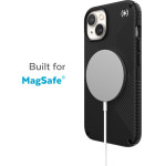 Speck Presidio2 Grip + MagSafe - Case for iPhone 14 Plus with MICROBAN coating (Black / Black / White) - (150117-D143)