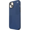 Speck Presidio2 Grip + MagSafe - Case for iPhone 14 Plus with MICROBAN coating (Coastal Blue / Black / White) - (150117-9974)
