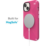 Speck Presidio2 Grip + MagSafe - Case for iPhone 14 Plus with MICROBAN coating (Digitalpink / Blossompink / White) - (150117-3067)
