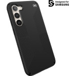 Speck Presidio2 Grip - Anti-slip case for Samsung Galaxy S23+ (Black/Black/White) - (150340-D143)