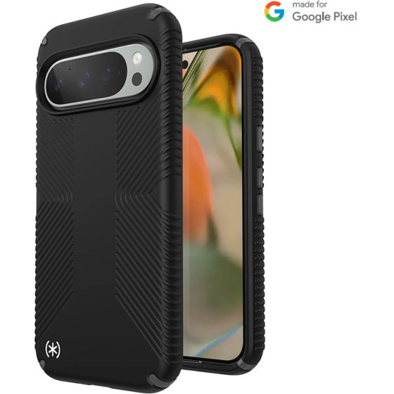 Speck Presidio2 Grip - Case for Google Pixel 9 / Google Pixel 9 Pro (Black) - (150675-3205)