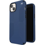 Speck Presidio2 Grip - Case for iPhone 15 Plus / 14 Plus with MICROBAN coating (Coastal Blue / Black / White) - (150116-9974)
