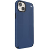 Speck Presidio2 Grip - Case for iPhone 15 Plus / 14 Plus with MICROBAN coating (Coastal Blue / Black / White) - (150116-9974)