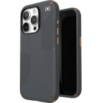 Speck Presidio2 Grip - Case for iPhone 15 Pro (Charcoal Grey / Cool Bronze / White) - (150477-3212)