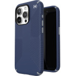 Speck Presidio2 Grip - Case for iPhone 15 Pro (Coastal Blue / Dust Grey / White) - (150477-3206)