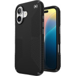Speck Presidio2 Grip - Case for iPhone 16 (Black / Slate Grey / White) - (150779-3205)