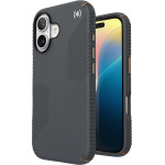 Speck Presidio2 Grip - Case for iPhone 16 (Charcoal Grey / Cool Bronze / White) - (150779-3212)