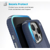 Speck Presidio2 Grip - Case for iPhone 16 Pro (Coastal Blue / Dust Grey / White) - (150778-3206)