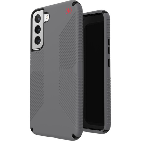 Speck Presidio2 Grip - Case for Samsung Galaxy S22+ with MICROBAN (Graphite Grey/Black - (144233-9133)