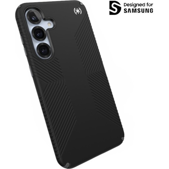 Speck Presidio2 Grip - Case for Samsung Galaxy S25+ / 24+ (Black/Slate Grey/White) - (150886-3205)
