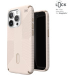 Speck Presidio2 Grip ClickLock & Magsafe - Case for iPhone 15 Pro (Bleached Bone / Heirloom Gold / Hazel Brown) - (150447-3214)