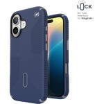 Speck Presidio2 Grip ClickLock & MagSafe - Case for iPhone 16 (Coastal Blue / Dust Grey / White) - (150689-3206)