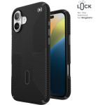Speck Presidio2 Grip ClickLock & MagSafe - Case for iPhone 16 Plus (Black / Slate Grey / White) - (150713-3205)