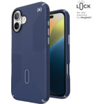 Speck Presidio2 Grip ClickLock & MagSafe - Case for iPhone 16 Plus (Coastal Blue / Dust Grey / White) - (150713-3206)