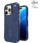 Speck Presidio2 Grip ClickLock & MagSafe - Case for iPhone 16 Pro (Coastal Blue / Dust Grey / White) - (150701-3206)