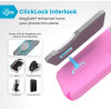 Speck Presidio2 Grip ClickLock & MagSafe - Case for iPhone 16 Pro (True Pink / Shocking Pink / White) - (150701-3249)
