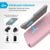 Speck Presidio2 Grip ClickLock & MagSafe - Case for iPhone 16 Pro Max (Wednesday Pink / Boysenberry Purple / White) - (150725-3250)