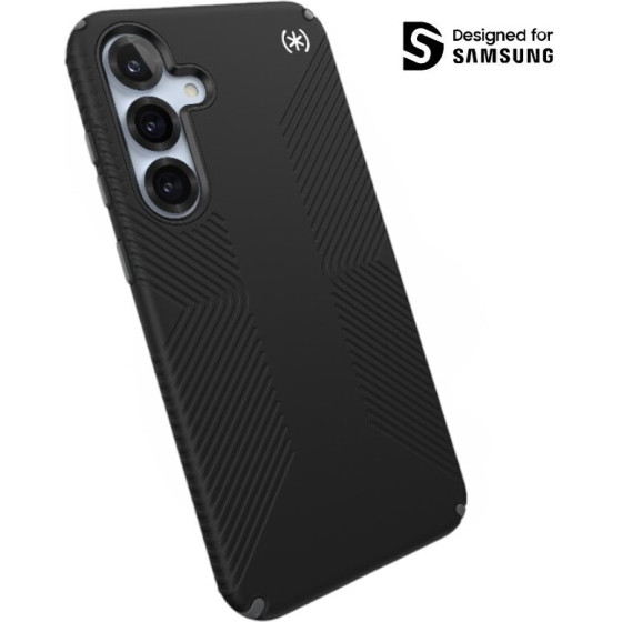 Speck Presidio2 Grip Magnet - Case for Samsung Galaxy S25+ / 24+ MagSafe (Black/Slate Grey/White) - (150878-3205)