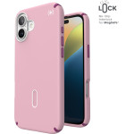 Speck Presidio2 Pro ClickLock & MagSafe - Case for iPhone 16 Plus (Wednesday Pink / Boysenberry Purple / White) - (150712-3250)
