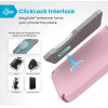 Speck Presidio2 Pro ClickLock & MagSafe - Case for iPhone 16 Pro Max (Wednesday Pink / Boysenberry Purple / White) - (150724-3250)