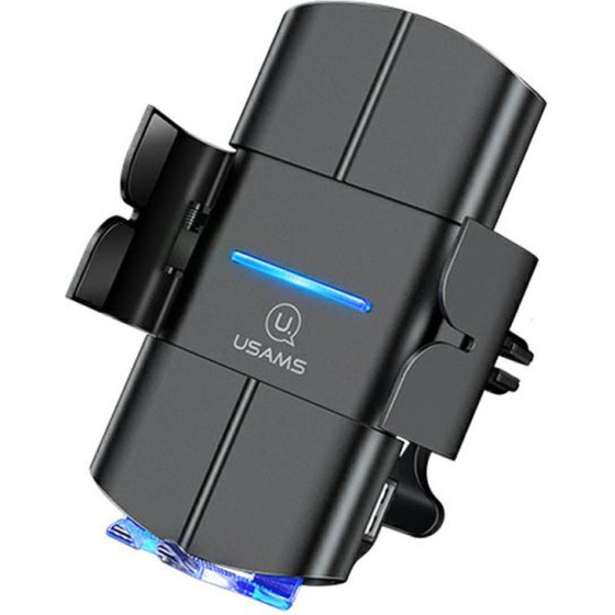 Usams US-CD133 - Car holder with 10W wireless charging (Black) - (CD133ZJ01)