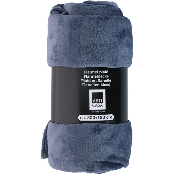 Articasa Arti Casa - Flannel Blanket 200x150cm (blue) - (871125225615)