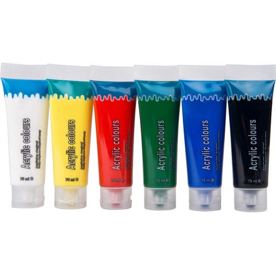 Artico - Set Of Acrylic Paints 75 Ml 6 Colours - (E8711252707952)