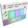 Artico - Set Of Acrylic Pastel Paints 80 Ml 4 Colours (Set 2) - (E8711252238395_02)