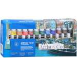 Artist&Co Acrylic Paints In Tubes Of 12 Ml 12 pcs. - (8711252185866)