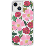 Rifle Paper Clear - Case Decorated In Gold For Iphone 14 / Iphone 13 (Rose Garden) - (RP049816)
