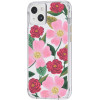 Rifle Paper Clear - Case Decorated In Gold For Iphone 14 Plus (Rose Garden) - (RP049820)
