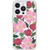 Rifle Paper Clear - Case Decorated In Gold For Iphone 14 Pro (Rose Galden) - (RP049818)