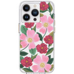 Rifle Paper Clear - Case Decorated In Gold For Iphone 14 Pro (Rose Galden) - (RP049818)