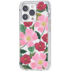Rifle Paper Clear - Case Decorated In Gold For Iphone 14 Pro (Rose Galden) - (RP049818)