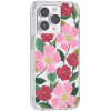 Rifle Paper Clear - Case Decorated In Gold For Iphone 14 Pro Max (Rose Garden) - (RP049822)