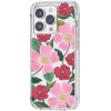 Rifle Paper Clear - Case Decorated In Gold For Iphone 14 Pro Max (Rose Garden) - (RP049822)