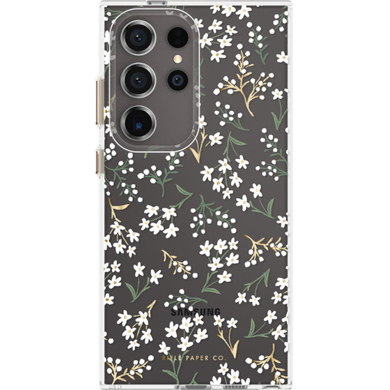 Rifle Paper Clear - Case For Samsung Galaxy S24 Ultra (Petite Fleurs) - (RP053566)