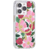 Rifle Paper Clear Magsafe - Case Decorated In Gold For Iphone 14 Pro (Rose Garden) - (RP049234)