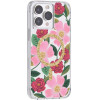 Rifle Paper Clear Magsafe - Case Decorated In Gold For Iphone 14 Pro Max (Rose Garden) - (RP049324)