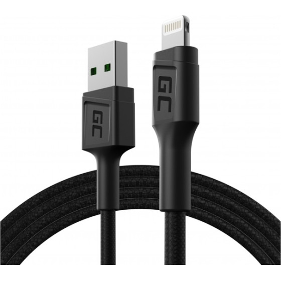 Green Cell Cable GC PowerStream USB-A - Lightning 120cm quick charge Apple 2.4A - (KABGC21)
