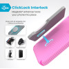 Speck Presidio2 Grip ClickLock & MagSafe - Case for iPhone 16 Plus (True Pink / Shocking Pink / White) - (150713-3249)