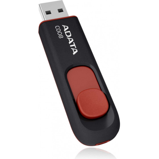 Adata USB-A 2.0 FlashDrive C008, 16Gb - (AC008-16G-RKD)