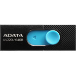 Adata USB-A 2.0 FlashDrive UV220, 64Gb - (AUV220-64G-RBKBL)